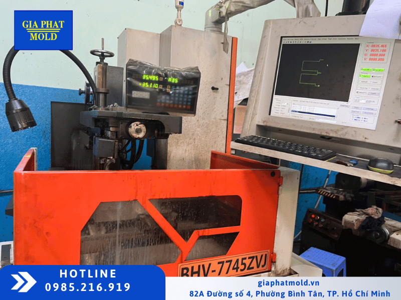 máy móc sản xuất khuôn ép nhựa của Gia Phát Mold